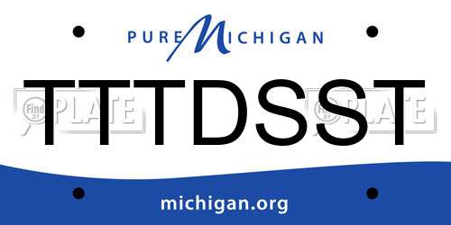 TTTDSST Michigan License Plate