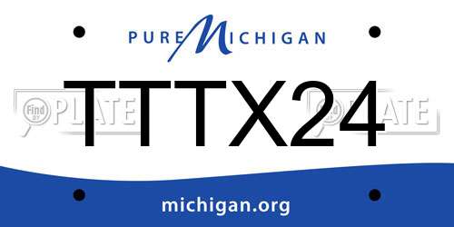 TTTX24 Michigan License Plate
