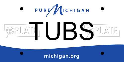 TUBS Michigan License Plate