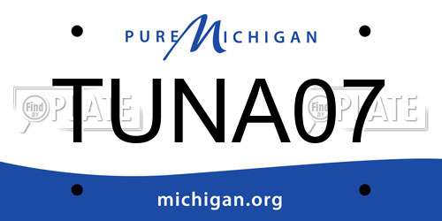 TUNA07 Michigan License Plate