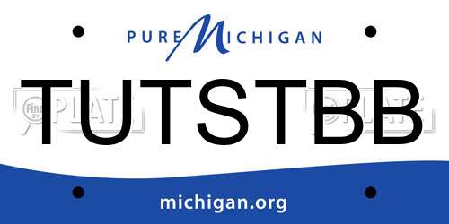 TUTSTBB Michigan License Plate