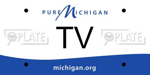 TV Michigan License Plate