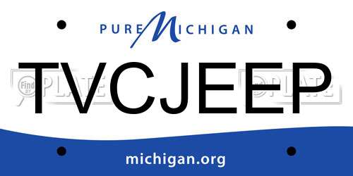 TVCJEEP Michigan License Plate
