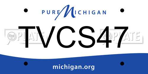 TVCS47 Michigan License Plate