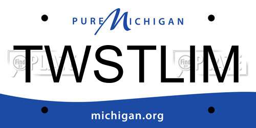 TWSTLIM Michigan License Plate
