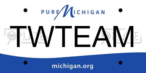 TWTEAM Michigan License Plate