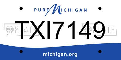 TXI7149 Michigan License Plate