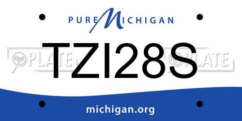 TZI28S Michigan License Plate