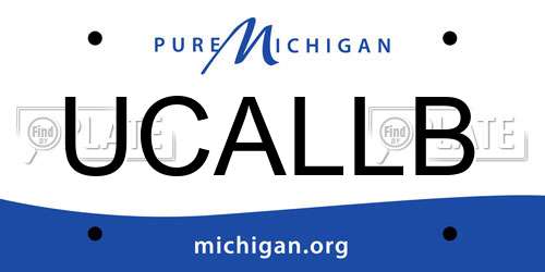 UCALLB Michigan License Plate