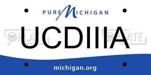 UCDIIIA Michigan License Plate