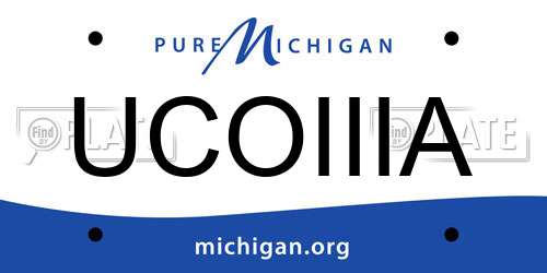 UCOIIIA Michigan License Plate