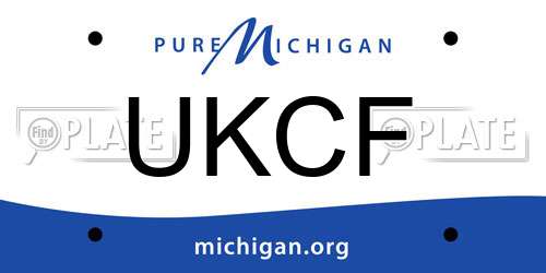 UKCF Michigan License Plate