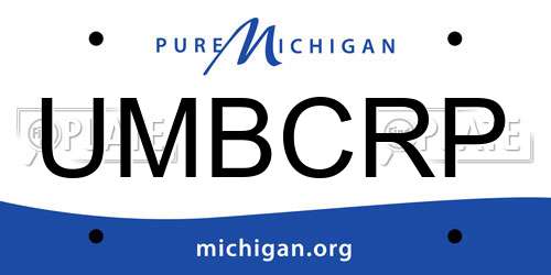 UMBCRP Michigan License Plate