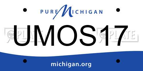 UMOS17 Michigan License Plate