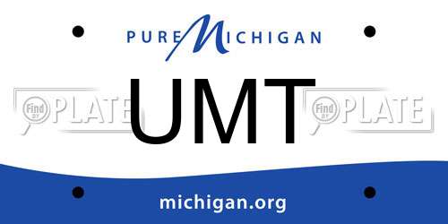 UMT Michigan License Plate