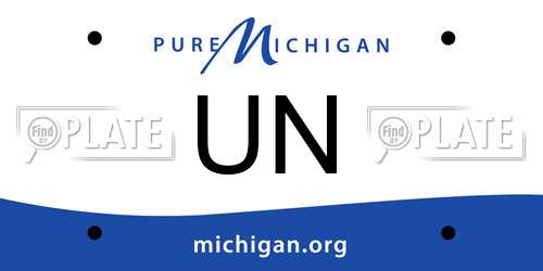UN Michigan License Plate