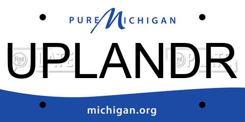 UPLANDR Michigan License Plate