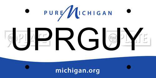 UPRGUY Michigan License Plate