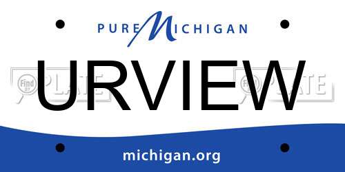 URVIEW Michigan License Plate