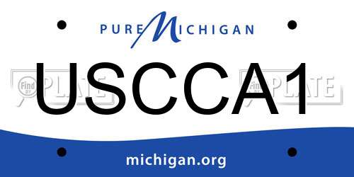 USCCA1 Michigan License Plate