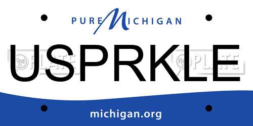 USPRKLE Michigan License Plate