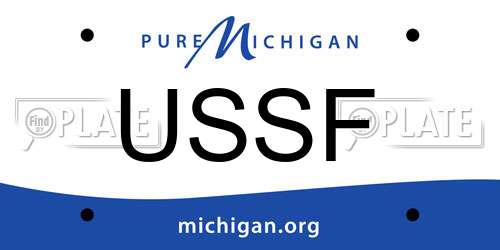 USSF Michigan License Plate