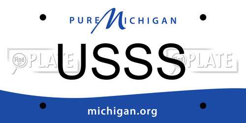 USSS Michigan License Plate