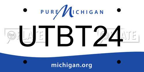 UTBT24 Michigan License Plate