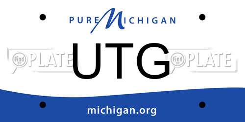 UTG Michigan License Plate