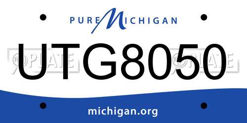 UTG8050 Michigan License Plate