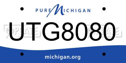 UTG8080 Michigan License Plate