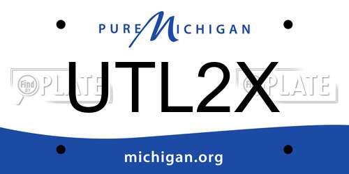 UTL2X Michigan License Plate