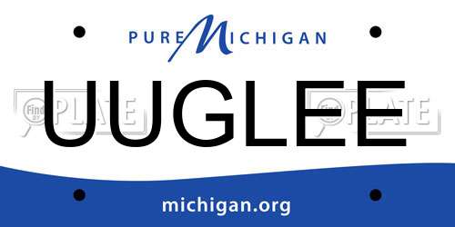 UUGLEE Michigan License Plate
