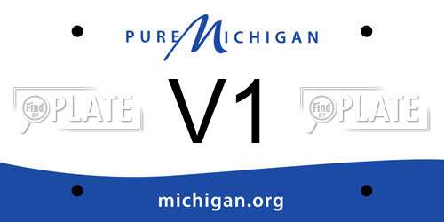 V1 Michigan License Plate