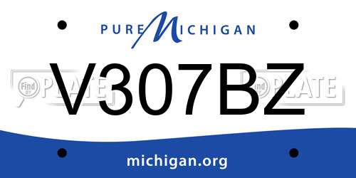 V307BZ Michigan License Plate