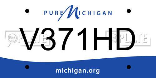 V371HD Michigan License Plate