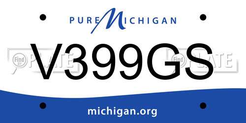 V399GS Michigan License Plate