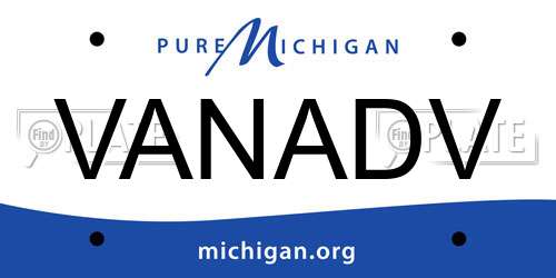 VANADV Michigan License Plate
