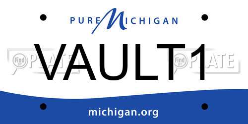 VAULT1 Michigan License Plate