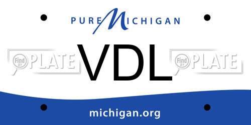 VDL Michigan License Plate
