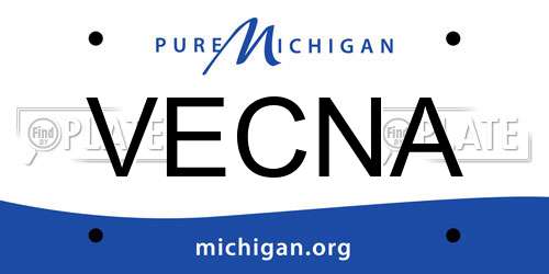 VECNA Michigan License Plate