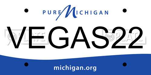 VEGAS22 Michigan License Plate