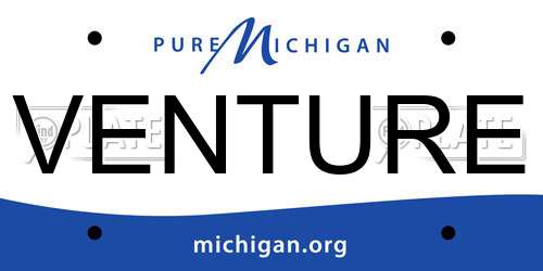 VENTURE Michigan License Plate