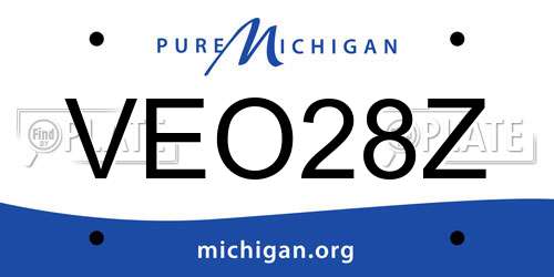 VEO28Z Michigan License Plate