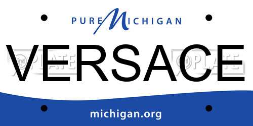 VERSACE Michigan License Plate