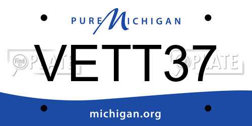 VETT37 Michigan License Plate