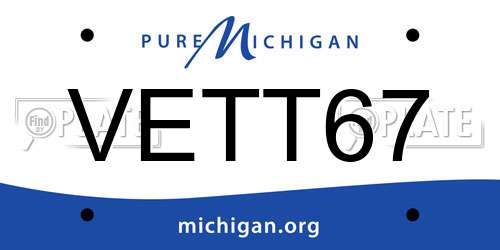 VETT67 Michigan License Plate