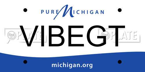 VIBEGT Michigan License Plate