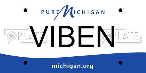 VIBEN Michigan License Plate