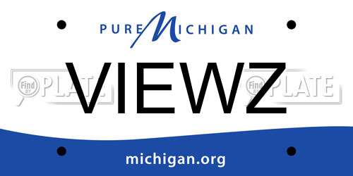 VIEWZ Michigan License Plate